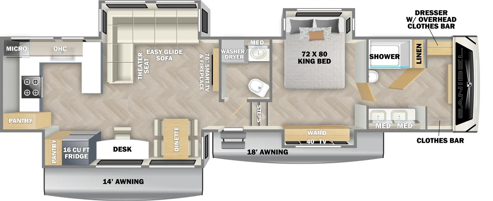 3883LRWB Floorplan Image